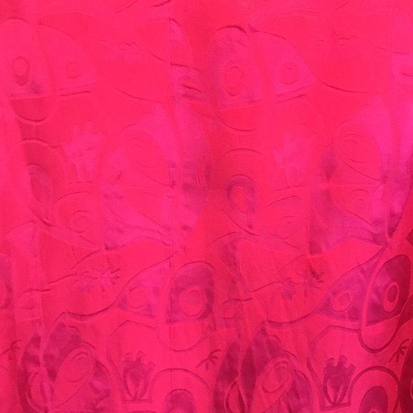 Vintage 1980s Hot Pink Silk Long-sleeve Shirt Size 8. - Picture 4 of 9